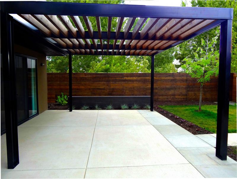 metal pergola