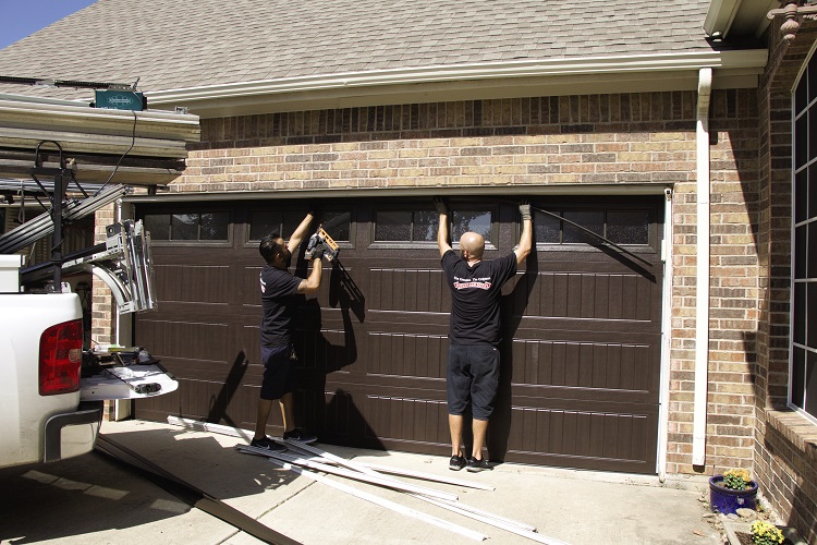 Garage door installation